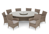 #1025 - Barbados 8 Seater Oval Dining Set